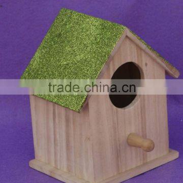 Cheap Handmade Christmas Wooden Carved Bird House photo-4