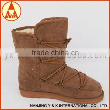 high quality factory price stylish cheap snow boots leather boots