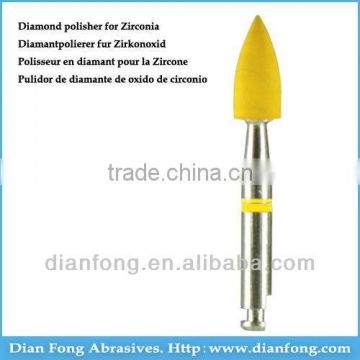 Sr101EF RA Shank Bullet Shaped Silicone Rubber Impregnated With DIAMOND Heatless Dental Diamond Polisher For Trimming