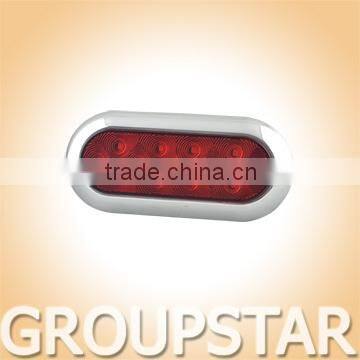 6" DOT UV PC Oval LED Truck Tail Lamps