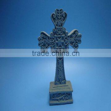 creative resin Cross sculpture art