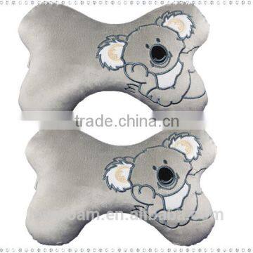 100% polyester bone pillow for embroidery dog bone shaped pillow LS-B-004-C car pillow bone shaped