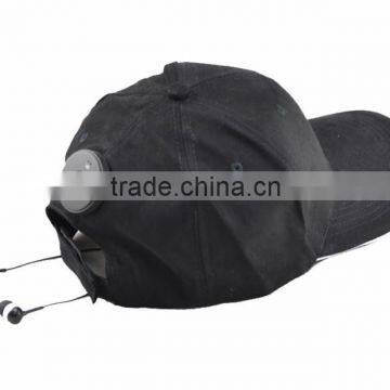 promotion gift sport baseball cap with bluetooth earphones for music