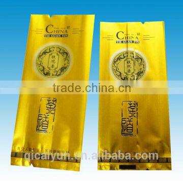 laminated empty tea foil bags heat sealed flexible packing