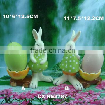 Ceramic rabbit design egg holder