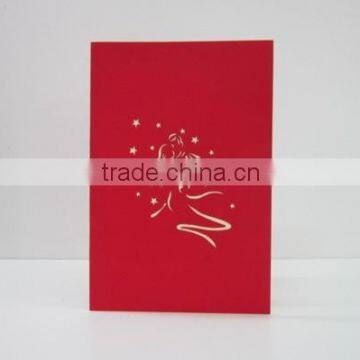 Bride and Groom on the Moon 3d Greeting Card photo-2