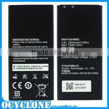 New original phone lithium ion battery 3.8V 2000mAh HB474284RBC for Huawei C8816