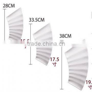 Porcelain Dinner Wave Shaped White Irregular Plate for Restaurant Wedding photo-3