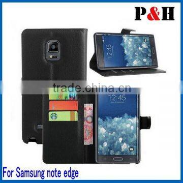 Hot Selling New Arrival PU Leather Case For Samsung Galaxy Note Edge Wallet Leather Case photo-3