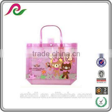 Shopping Waterproof Transparent Pvc Bag With Zipper