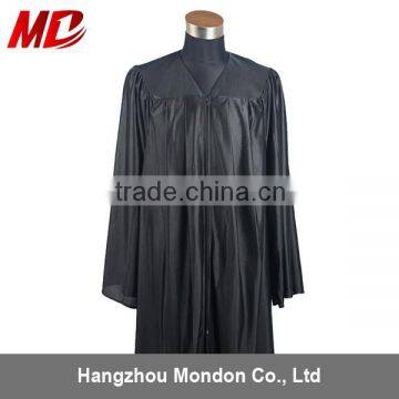 Choir robe - adult church robe shiny black