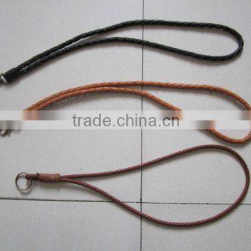 Long braied PU leather keychain