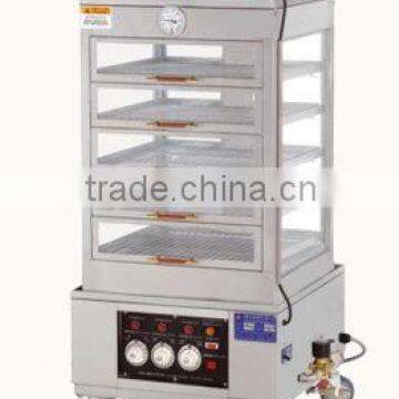 Quickly Commercial Bun/ Cake Stainless Steel Industrial Glass Hot Food Warmer Display Showcase