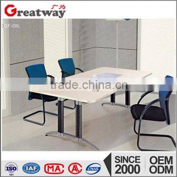 conference table modern design with steel metal legs