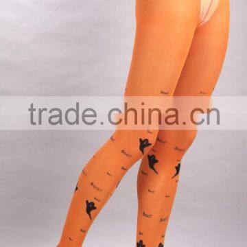 PP-028 Ladies Thin 40D Nylon Transparent Printing Pantyhose