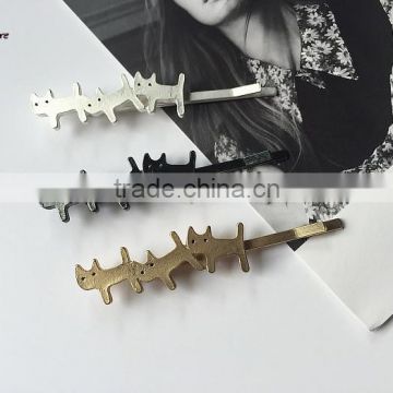 Wholesale cheap price cute cat hair pin set,girls hair pin