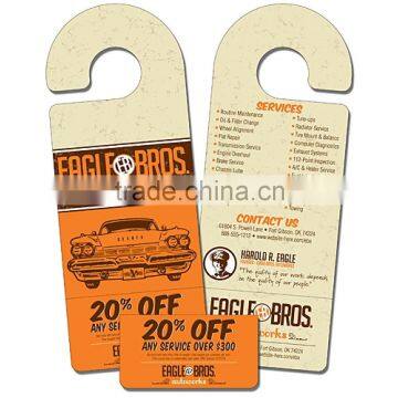 High quality printing cardboard door hanger