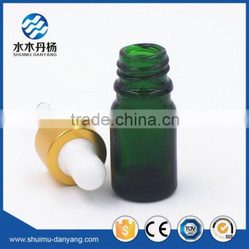 10ml green pipettle dropper tamper proof cap e-liquid glass bottle