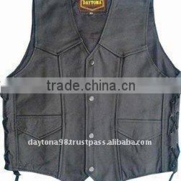 DL-1583 Leather Vest in Cowhide Leather