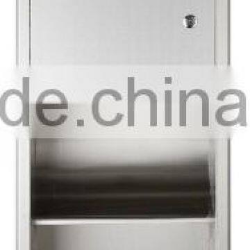 Recessed high speed hand dryer restroom equipment