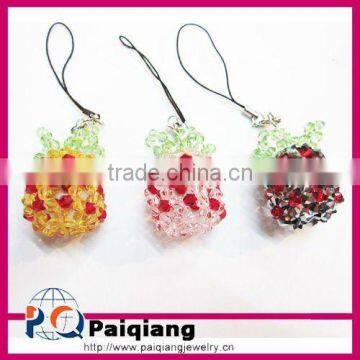 Cute fruits cell phone charms