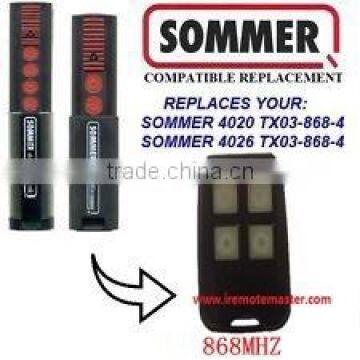 Sommer garage door opener remote 868MHZ