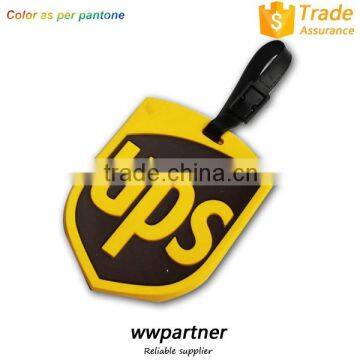 Soft luggage tag pvc Custom Shape for Promotion