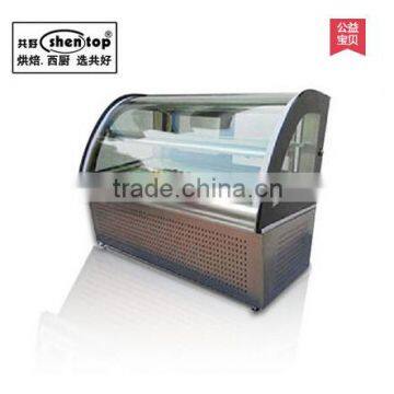 SHENTOP Stainless steel commercial display base cake refrigerator showcase STLC-P9H table cake display