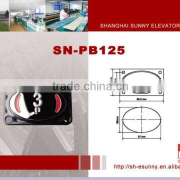 2014 latest design morden appearance stainless steel surface and words slice elevator call button/elevator push button/SN-PB125