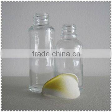 clear small glass bottles with screw top nail polish bottle