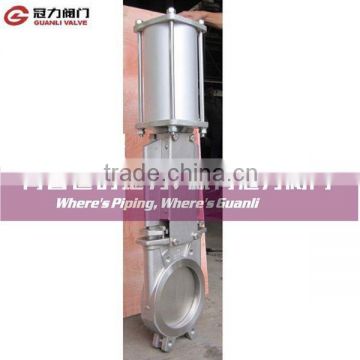 Stainless steel knife gate valve wafer type