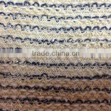 high quality striped terry towelling fabric