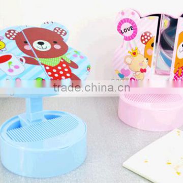 Animal shaped folding plastic funny mirror/Creative folding mirror