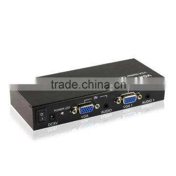 OEM ODM Supported 500MHZ Frequency 1x4 VGA Splitter With Audio photo-2