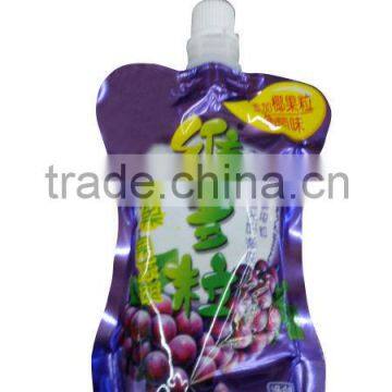 New designed fruit juice stand up spout pouch