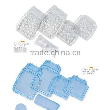 NBR Durable Easy Clean Car Mat Front & Rear 4PC Set Universal PVC Car Mat photo-2