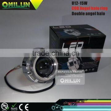 Factory driect Led Motorcycle Double Angel Eye Headlights