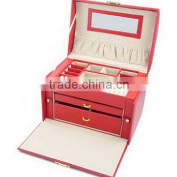 2015 newest plastic leather jewelry box