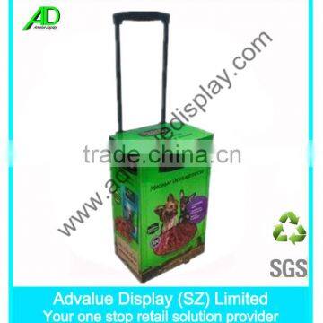 China POS Professional Cardboard Trolley For Exhibition