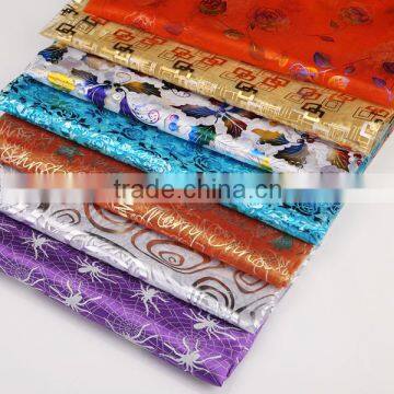 2016 fashion design bronzing organza fabric for South America market