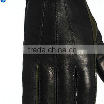 Elegant Wholesale Black Man Sheepskin Leather Gloves photo-4