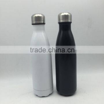 500ml Stainless steel bottle black and white painting insulated bottle/ vacuum water drinking bottle