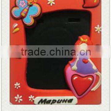 eco-friendly pvc promotion cheap colorful plastic rectangle shape hanging photo frame