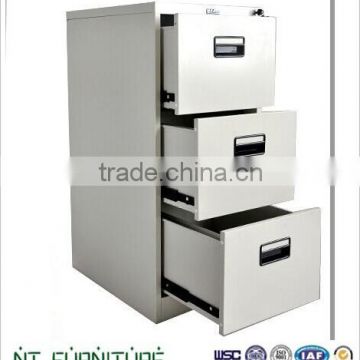 High gloss durable vertical KD cabinet steel 3 drawer cabinet for office