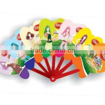 Folding hand fan