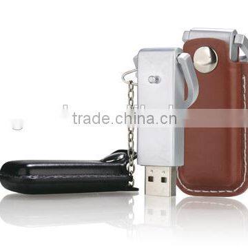 Hot sale with embossed logo leather USB flash drive, Novelty Wedding Gift PU Flash memory, USB2.0 pendrive