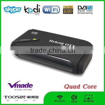 Quad core android 4.4 tv box amlogic s805 smart dvb-t2