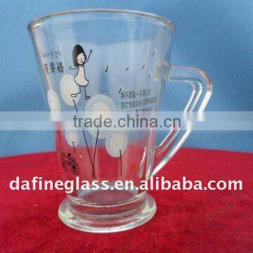 pretty drinking cups with decal