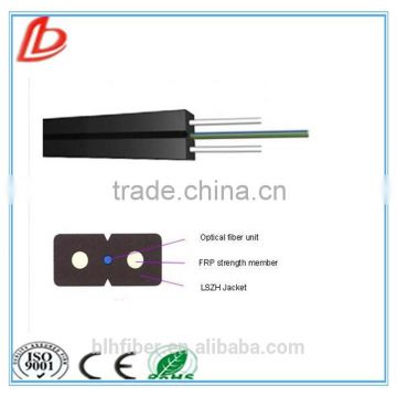 LSZH/PVC FRP indoor ftth fiber optic cable G657A optical fiber cable