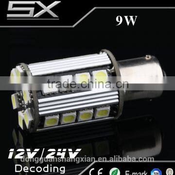 Super quality smd5050 s25 led with ce rohs certificate bay15d car led light p21/5w auto led lamp tail